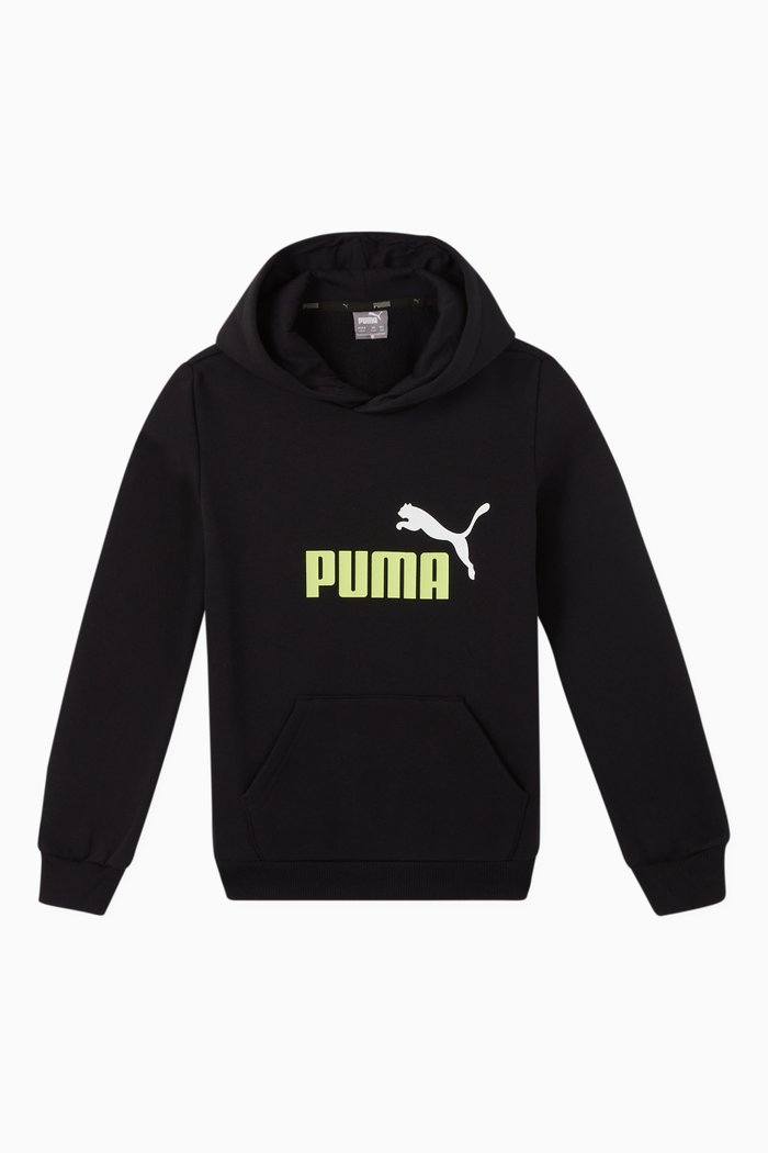 

Essential Fleece Logo Hoodie, Black