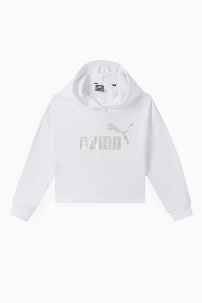 

Classics Cropped Logo Hoodie, White
