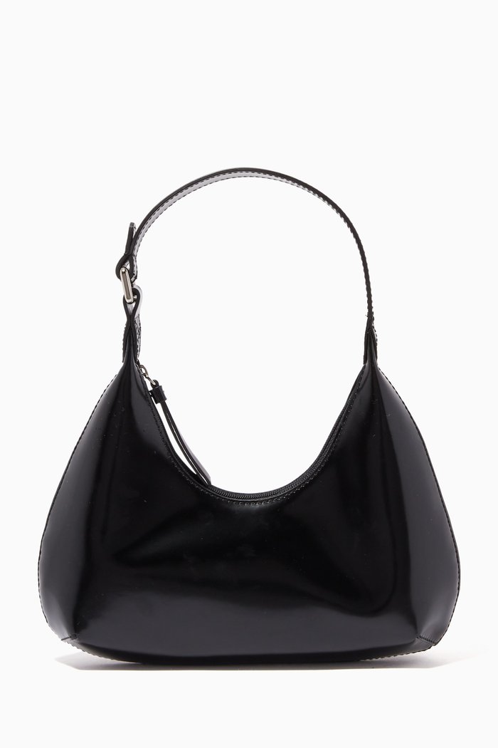 

Baby Amber Bag in Semi Patent Leather, Black