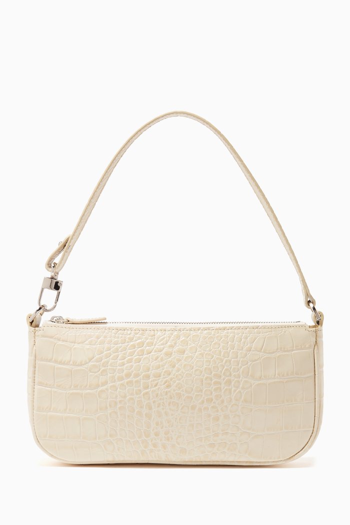 

Rachel Bag in Croco Embossed Leather, Neutral