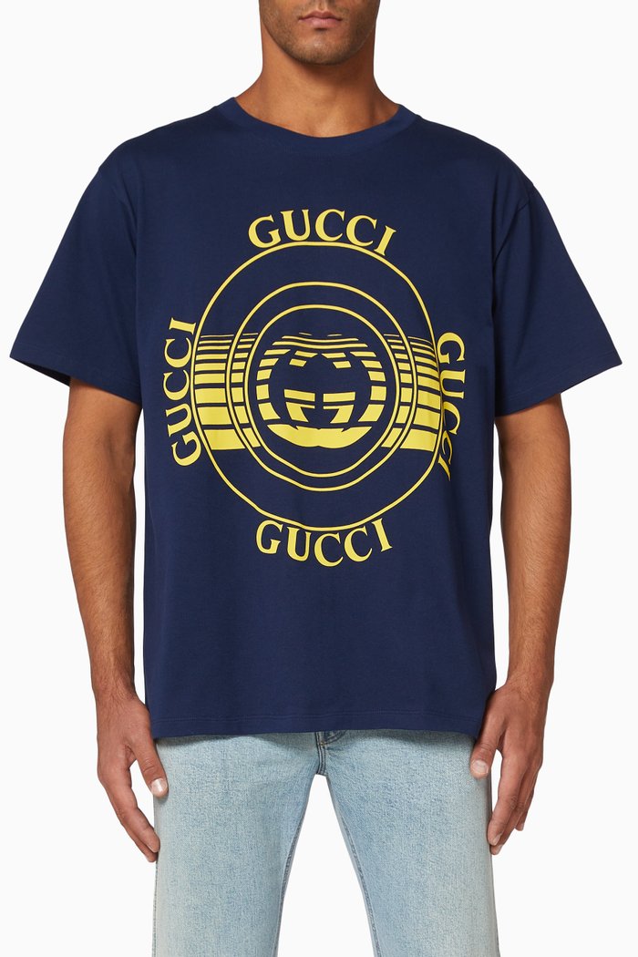 

Logo Cotton Oversize T-Shirt, Blue