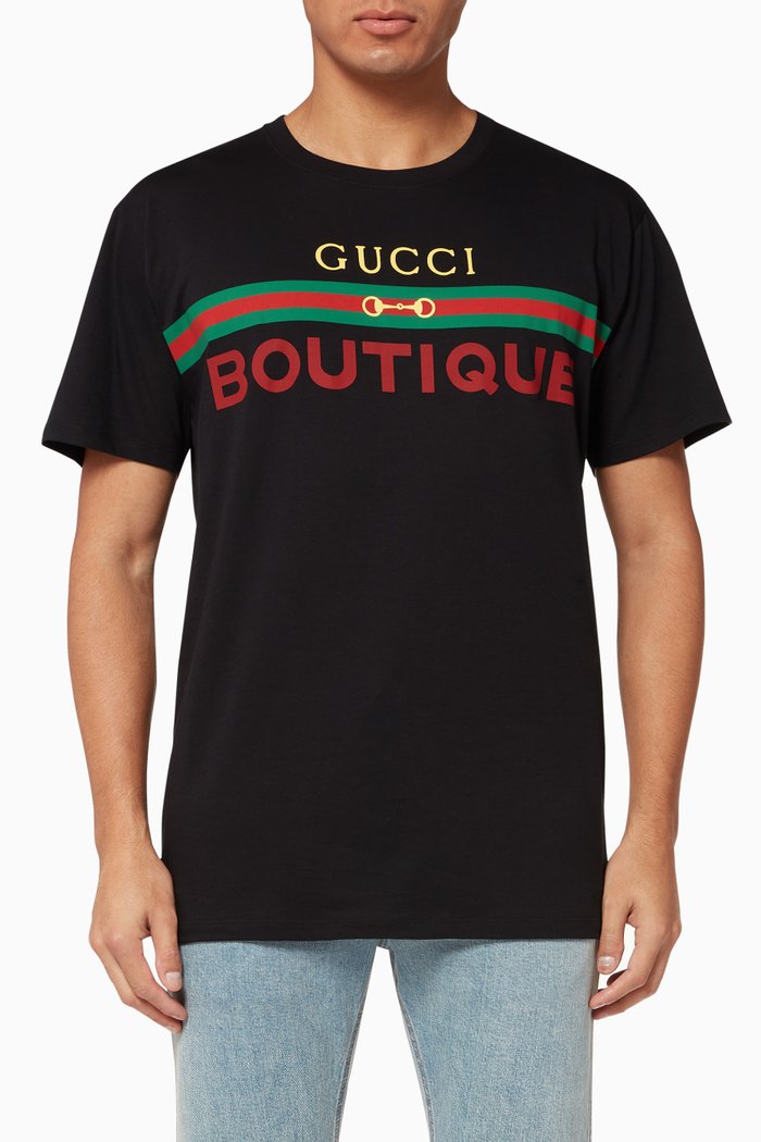 

Boutique Print Oversize T-Shirt, Black