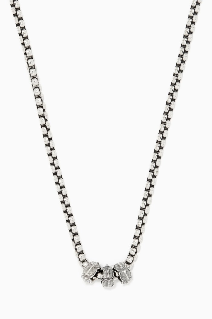 

Tubular Chain Necklace in Sterling Silver