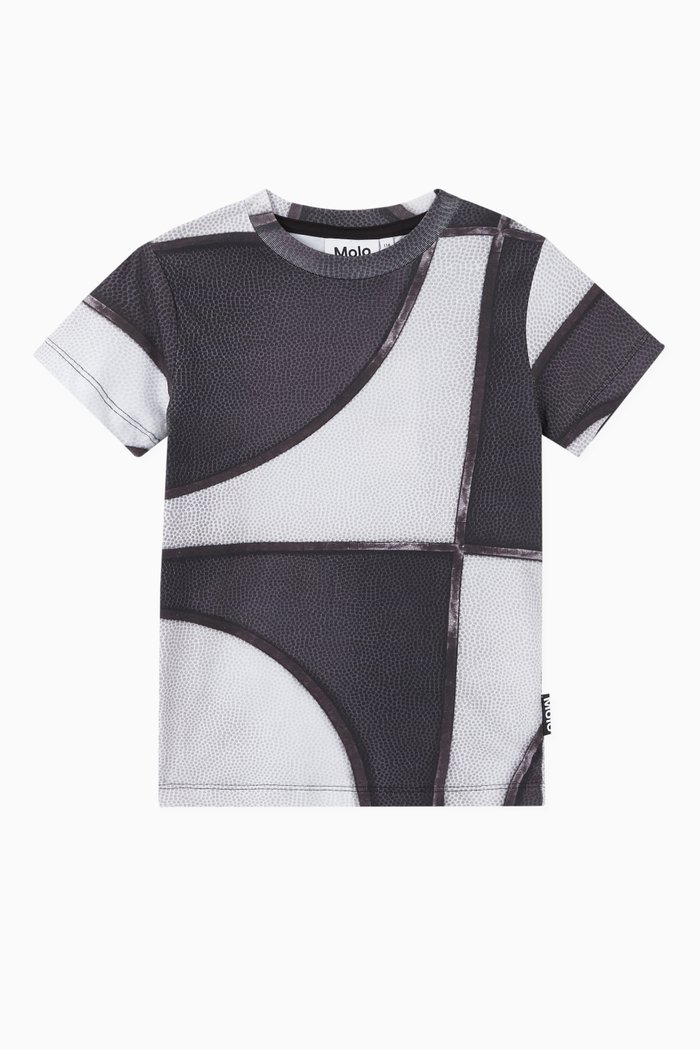 

Road Sports Gear Print Organic Cotton T-Shirt, Grey