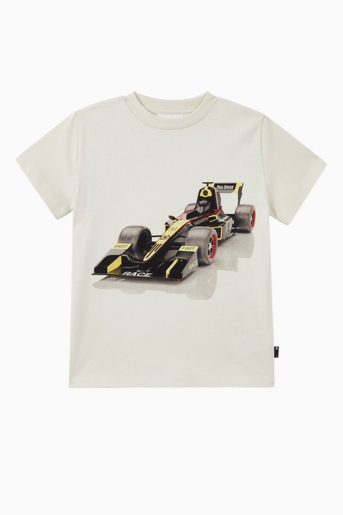 

Graphic Print Organic Cotton T-Shirt, White