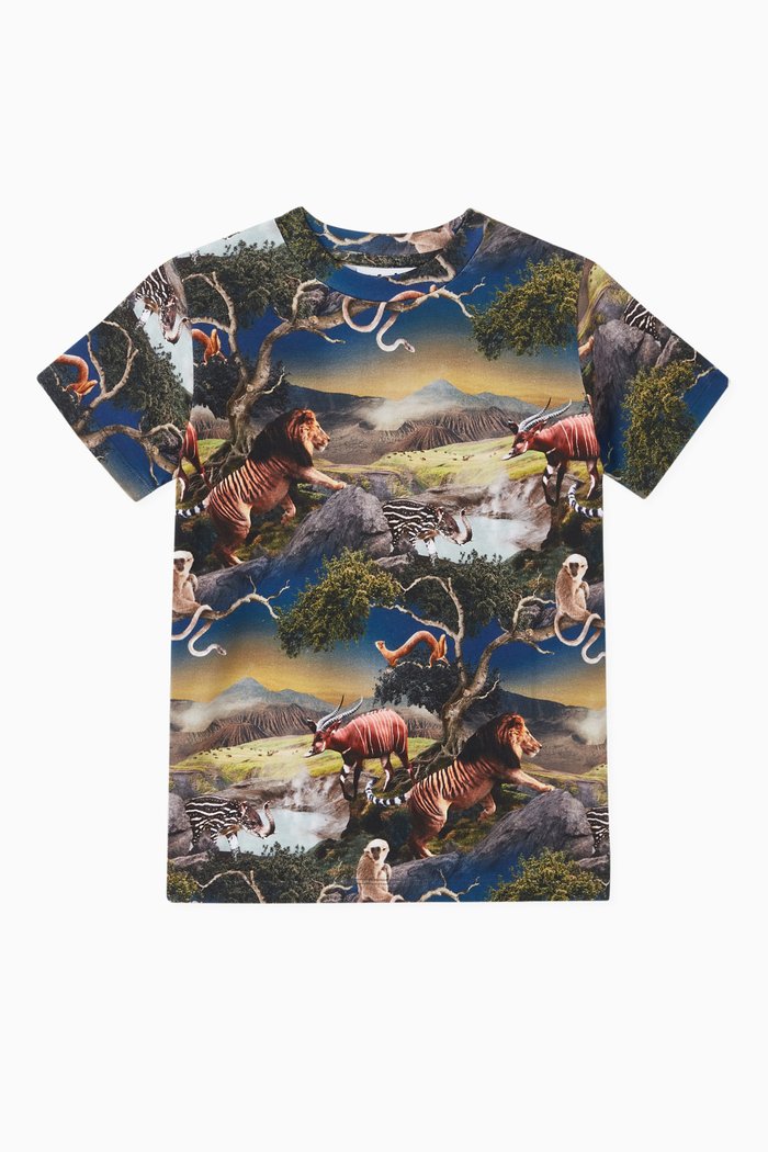 

Ralphie Race Car Print Organic Cotton T-Shirt, Multicolour