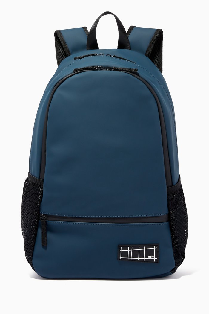 

Rubberised Fabric Backpack, Blue