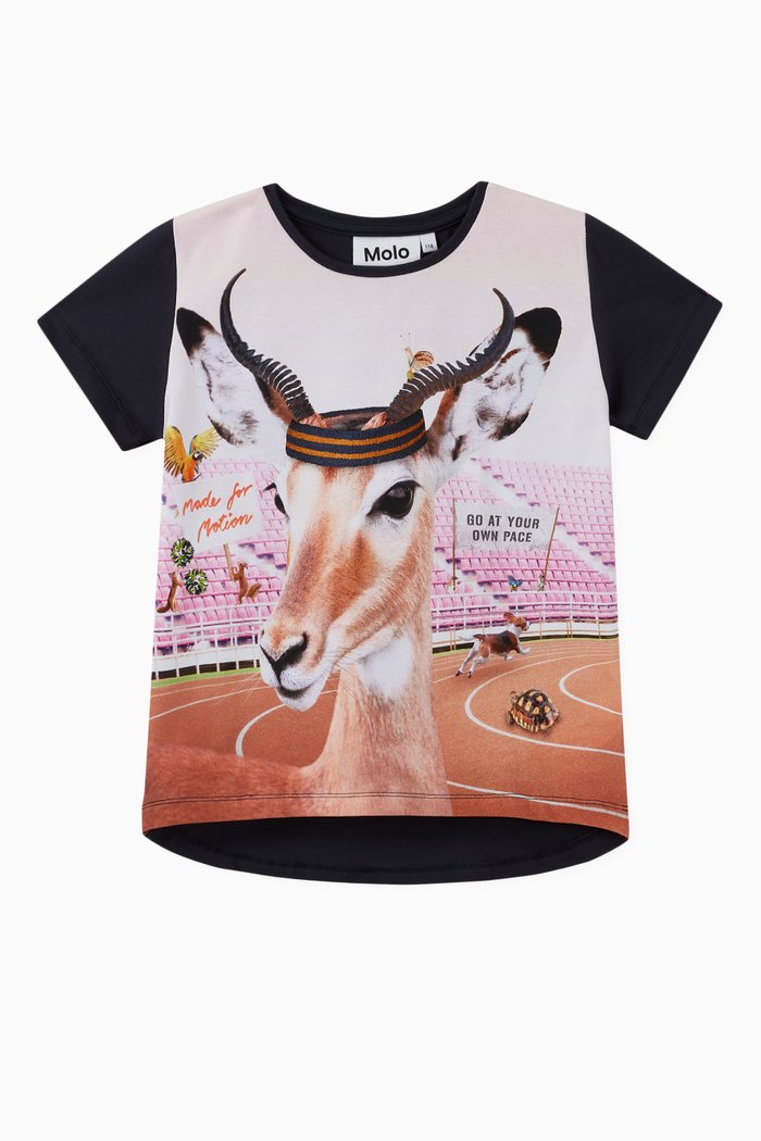

Risha Print Organic Cotton T-Shirt, Multicolour