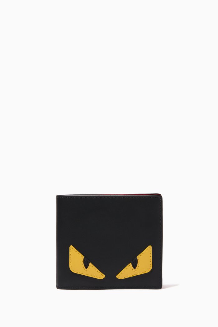 

Bag Bugs Eyes Wallet in Leather, Black