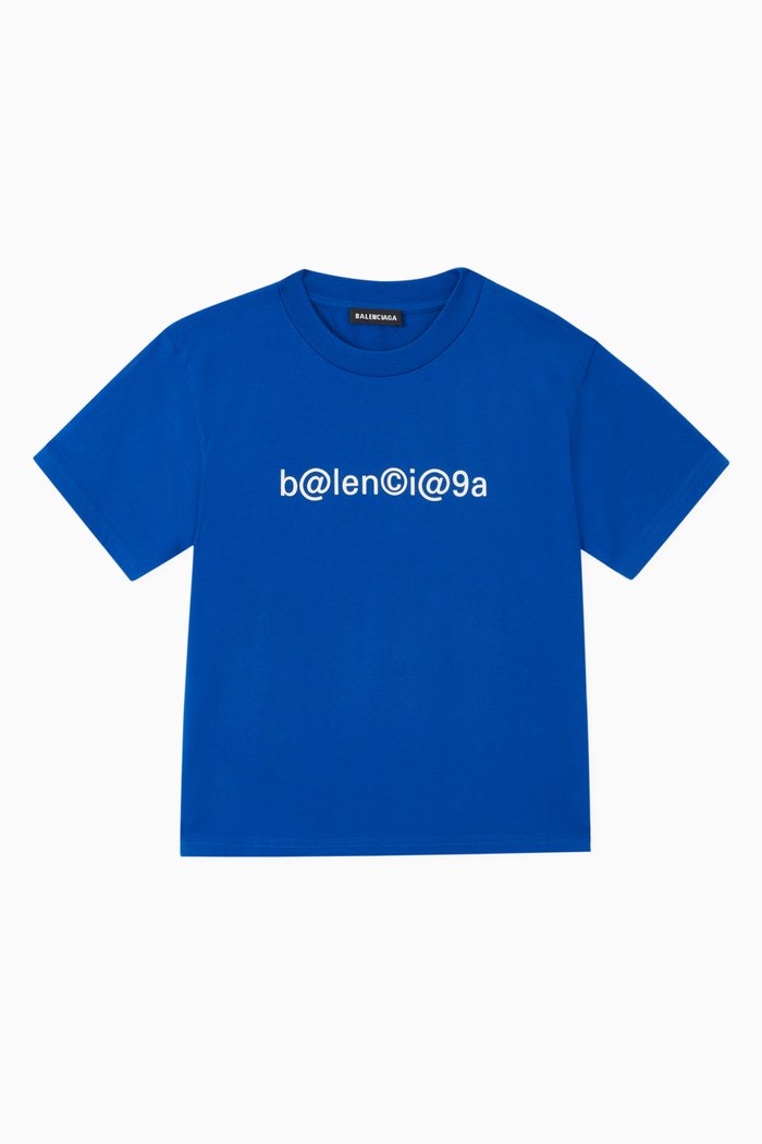 Symbolic Cotton T-shirt, Blue