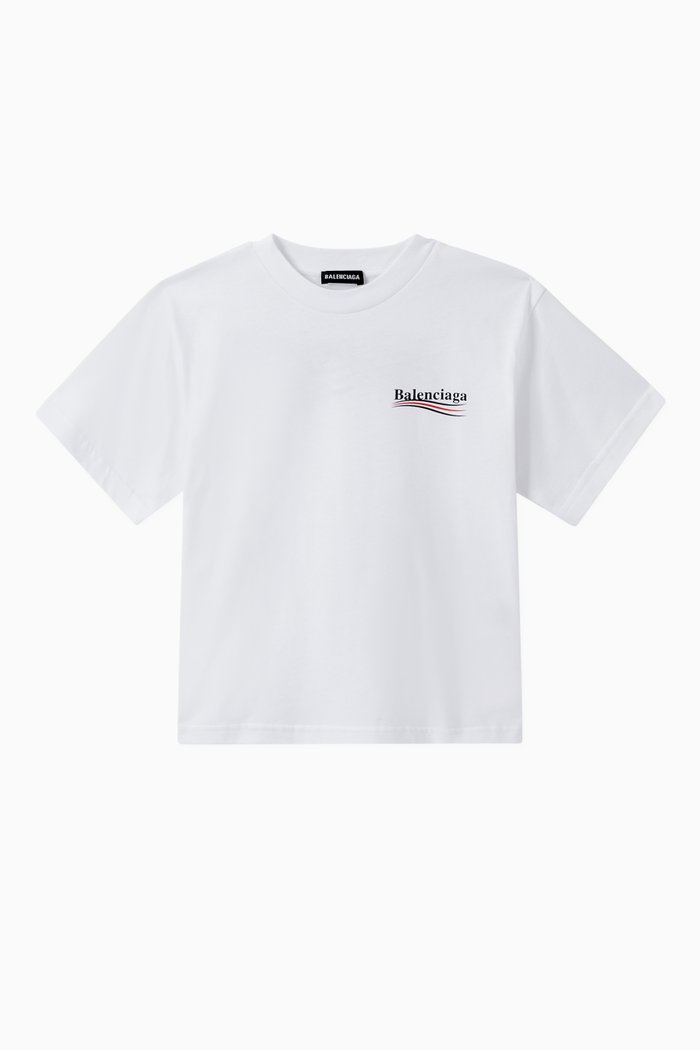 

Political Campaign Cotton T-shirt, White