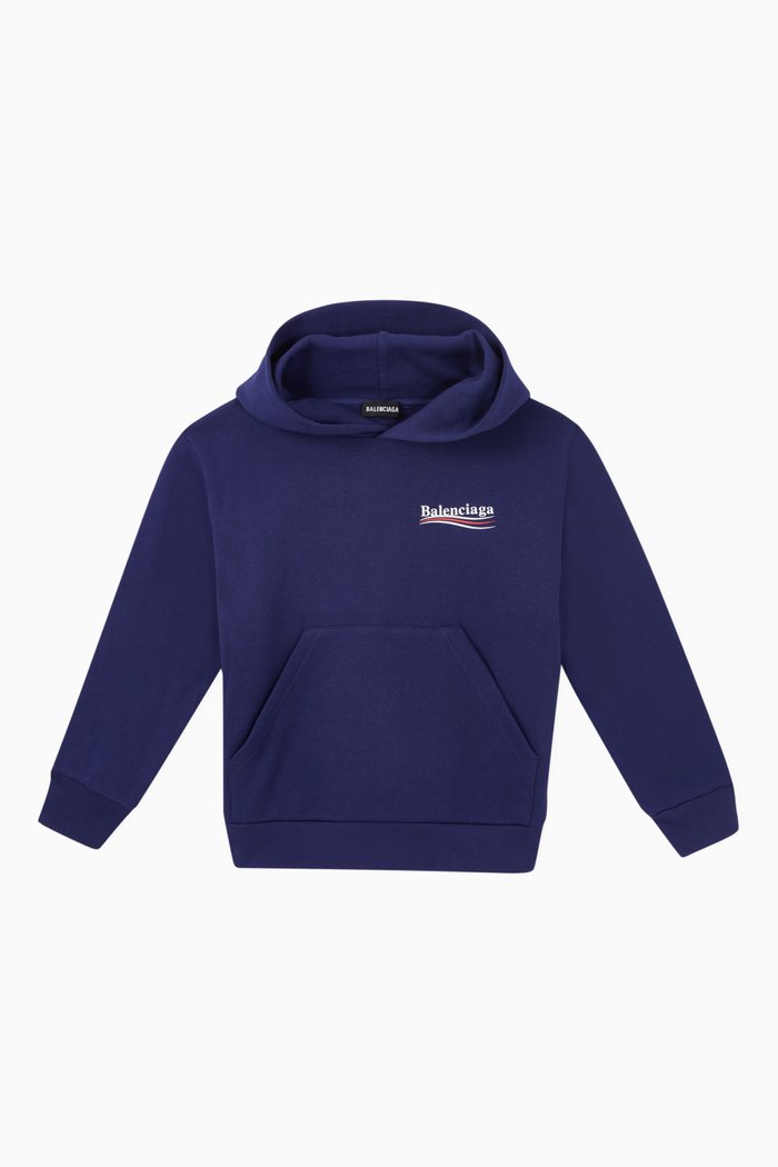 

Political Campaign Cotton Hoodie, Blue