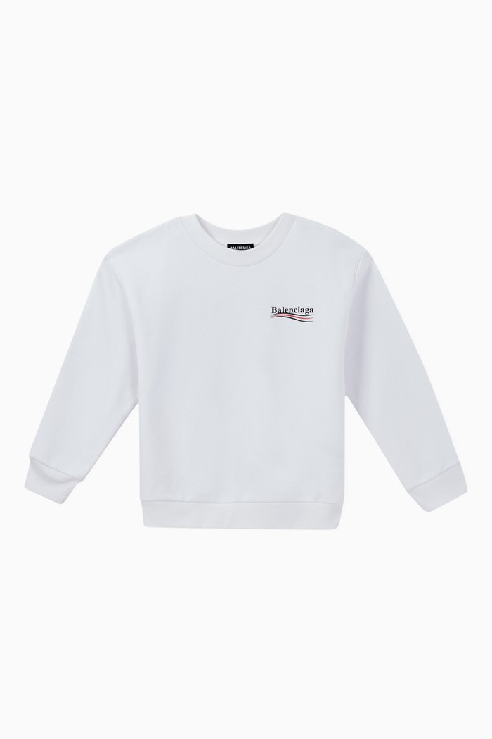 

Political Campaign Cotton Sweatshirt, White