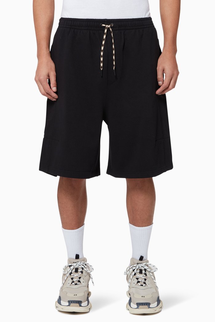 

Cotton Jersey Sweatshorts, Black
