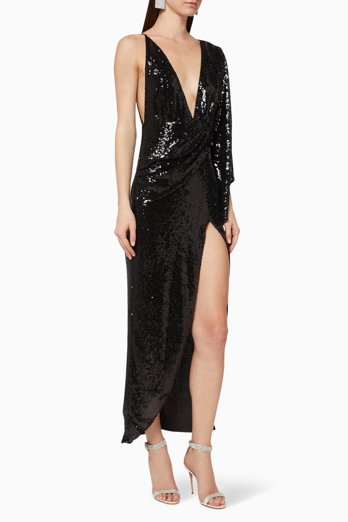 

Tinley Sequin Dress, Black