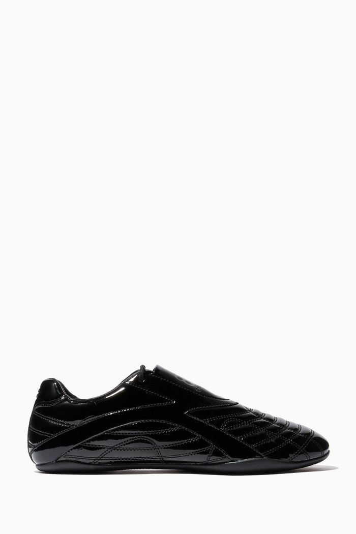 

Zen Sneakers in Shiny Technical PU, Black