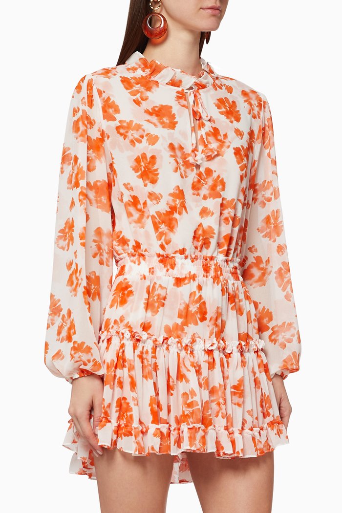 

Lorena Floral Dress, Orange
