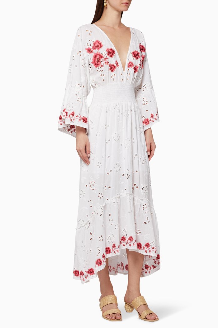 

Shadi Embroidered Dress, White