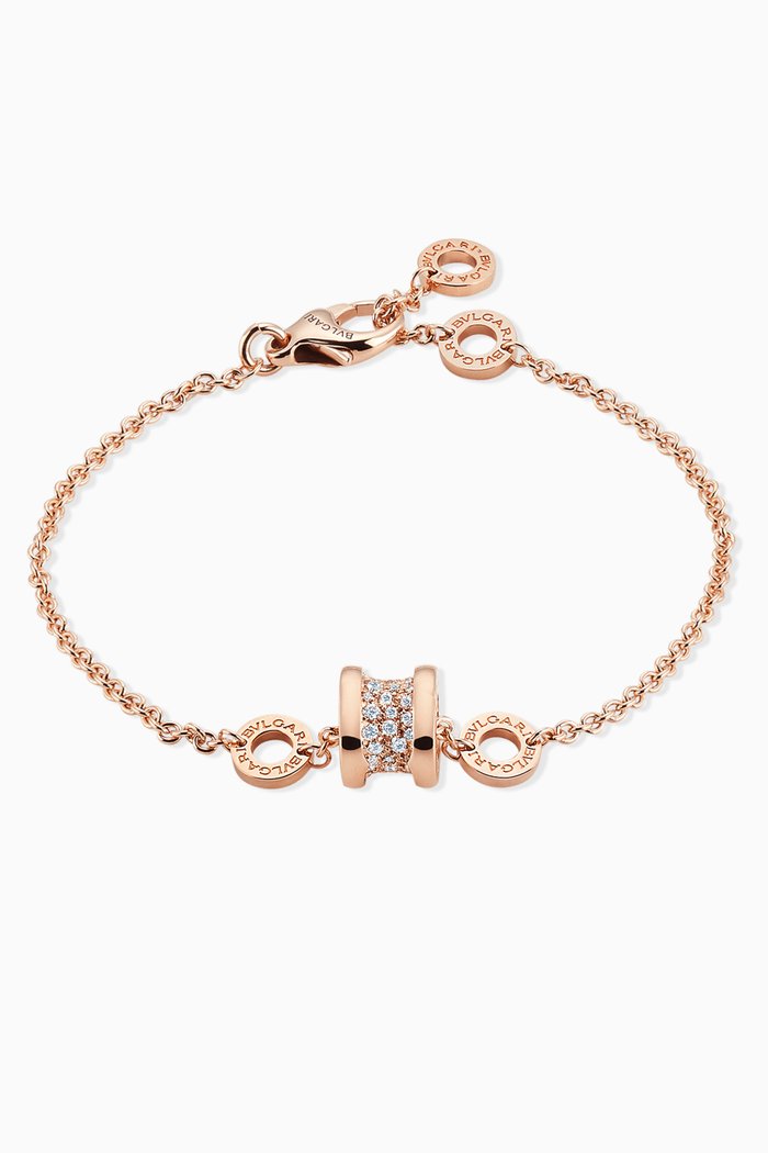 

B.zero1 Diamond Pavé Soft Bracelet in 18kt Rose Gold