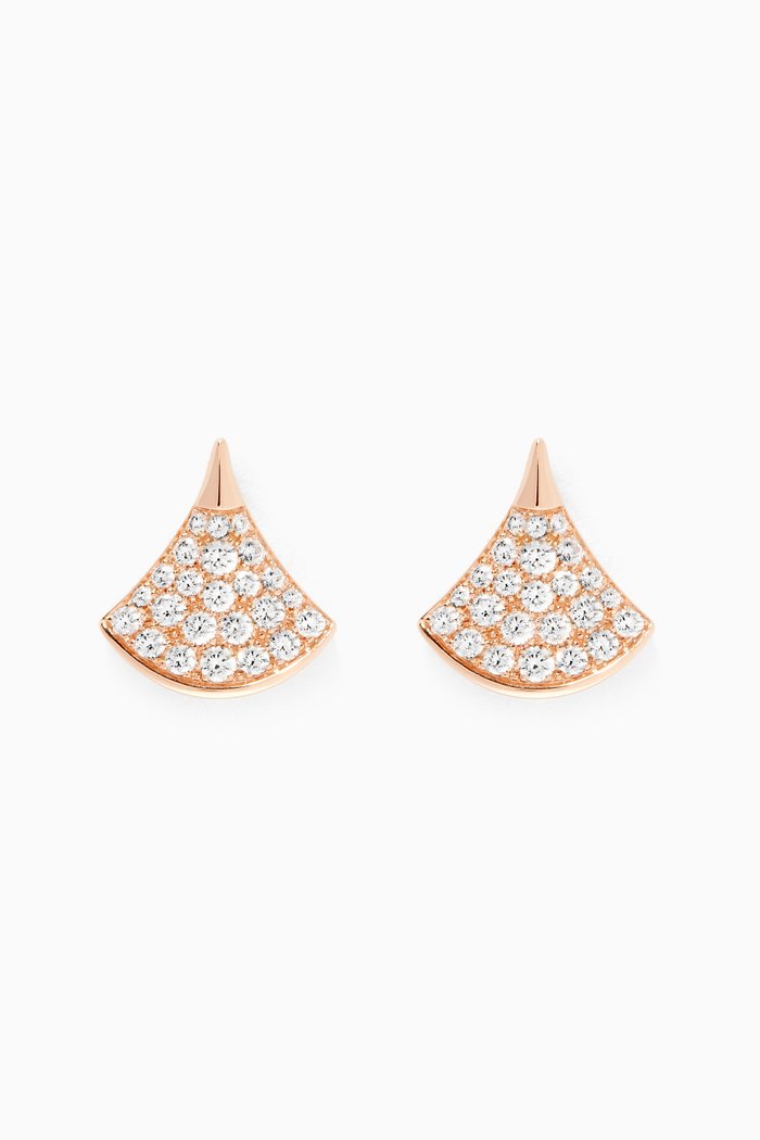 

Divas' Dream Diamond Pavé Earrings in 18kt Rose Gold