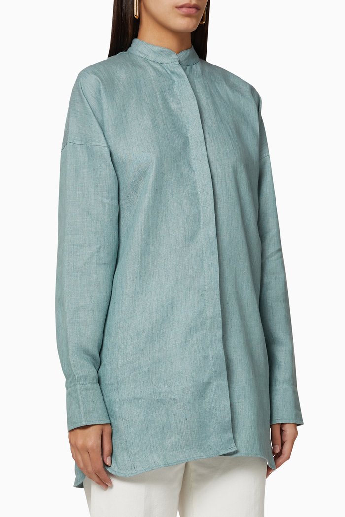 

Everywhere Linen Shirt, Blue