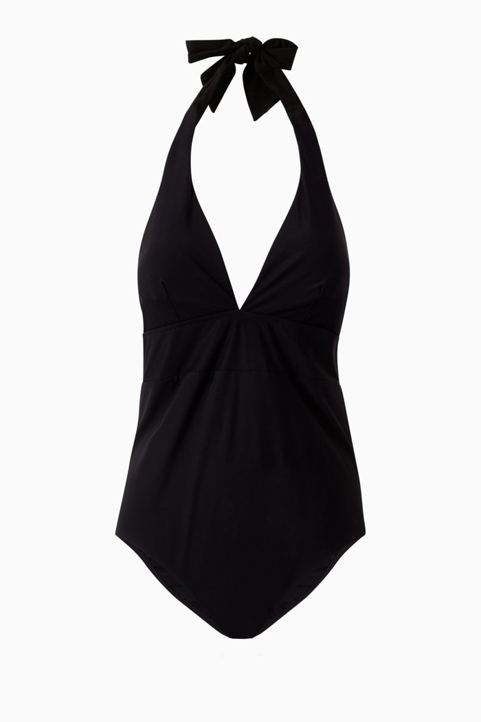 

Holly Halterneck One-Piece Swimsuit, Black