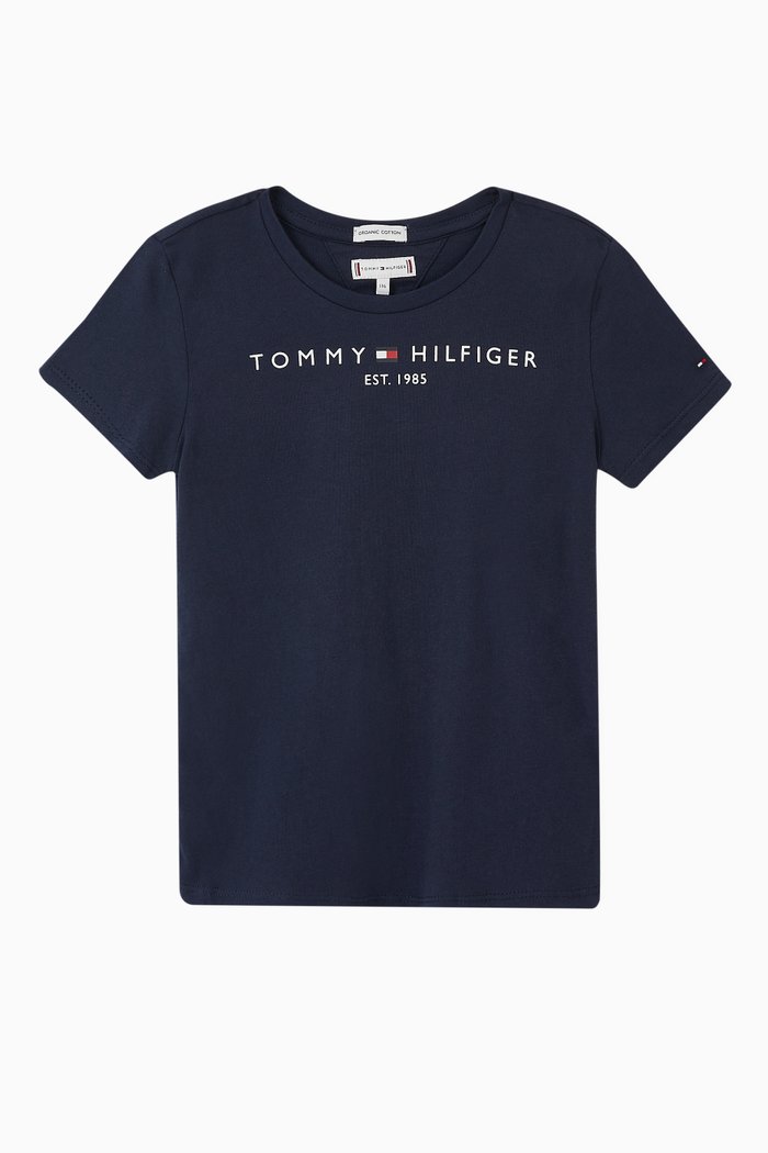 

Essentials Cotton Logo T-Shirt, Blue