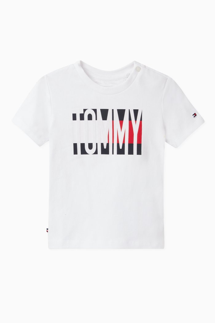 

Stretched Logo Jersey T-Shirt, White