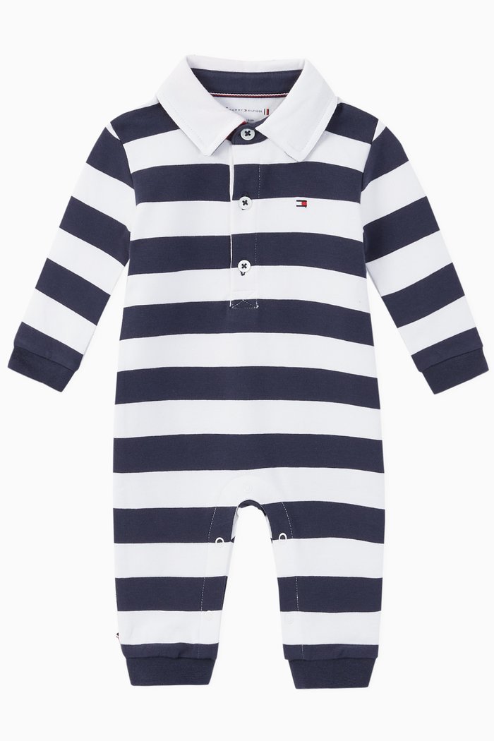 

Stripe Rugby Bodysuit, Blue