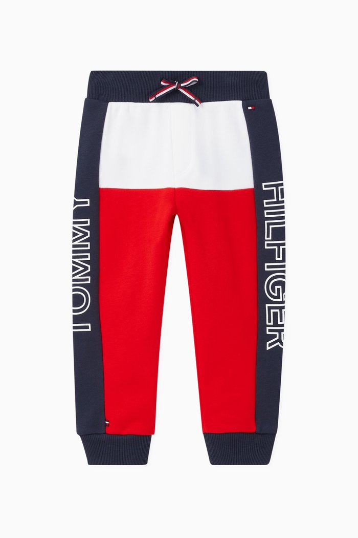 

Colour-Block Logo Print Sweatpants, Blue