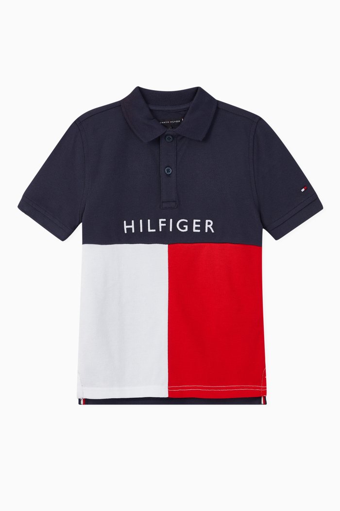 

Colour-Blocked Cotton Polo, Multicolour