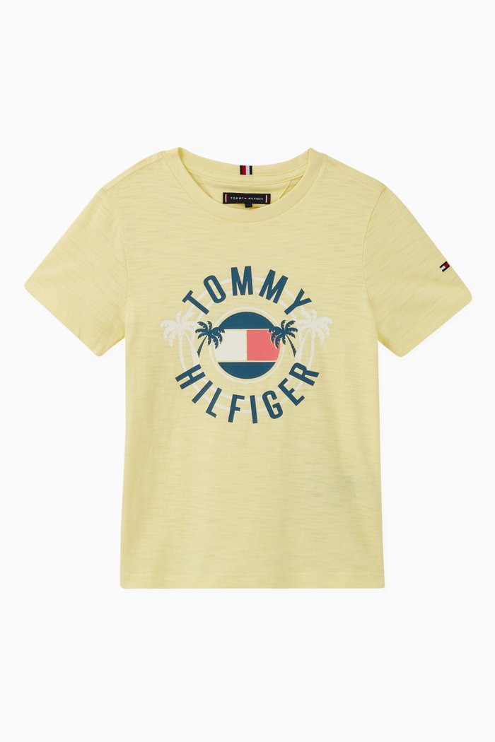 

UV Palm Tree Logo Cotton T-Shirt, Neutral