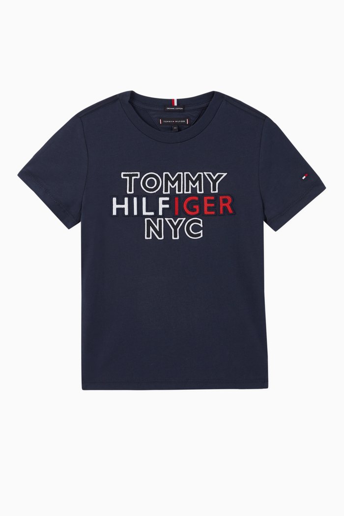 

NYC Logo Cotton T-Shirt, Blue