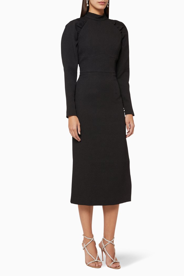 

Martini Midi Dress, Black