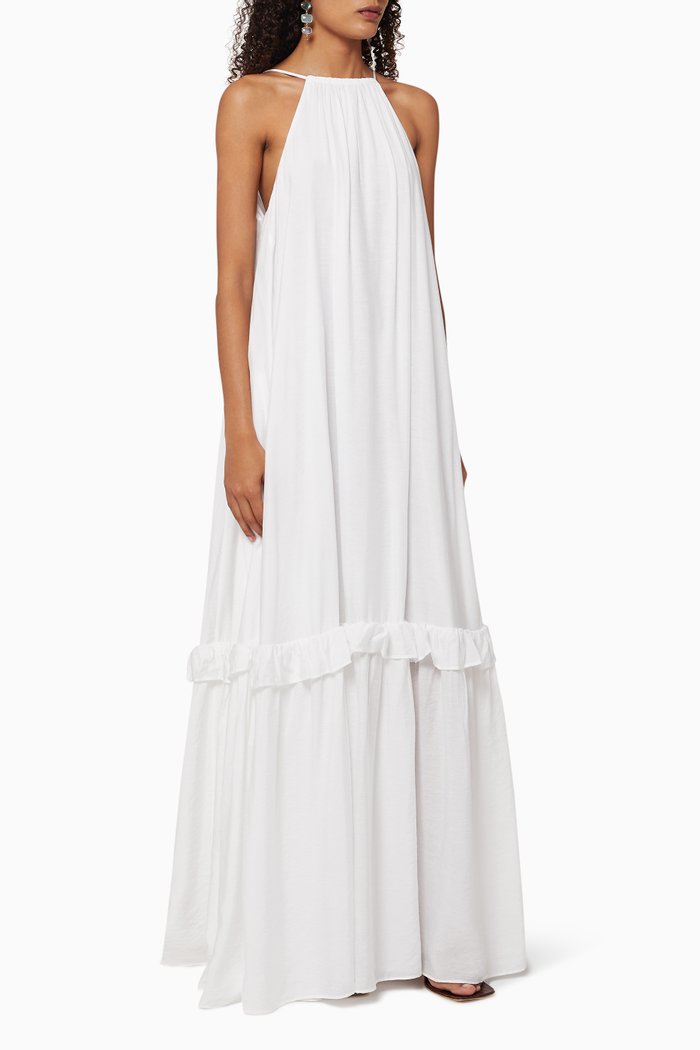 

Halter Cotton Dress, White
