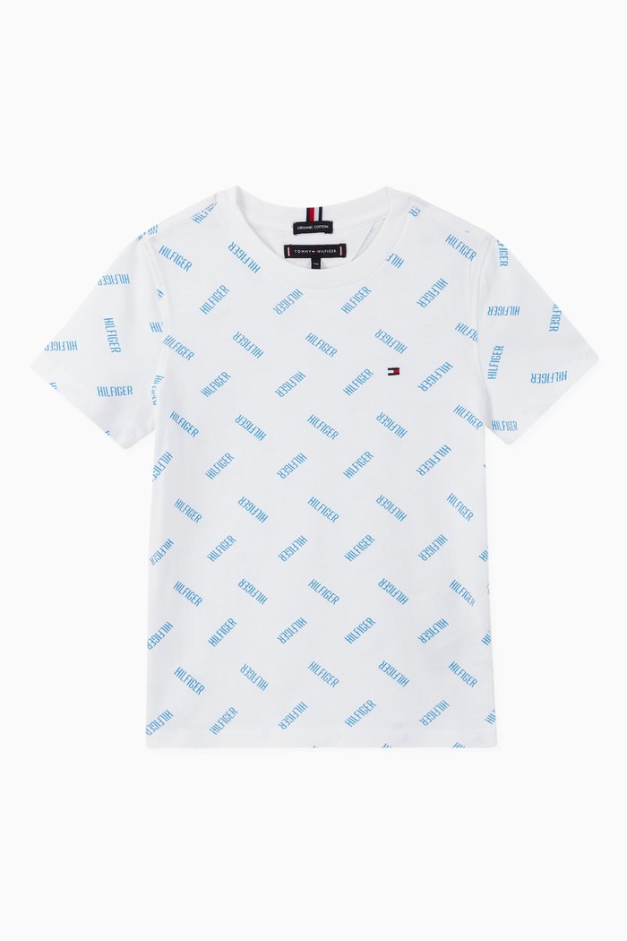 

All-Over Logo Print T-Shirt, White