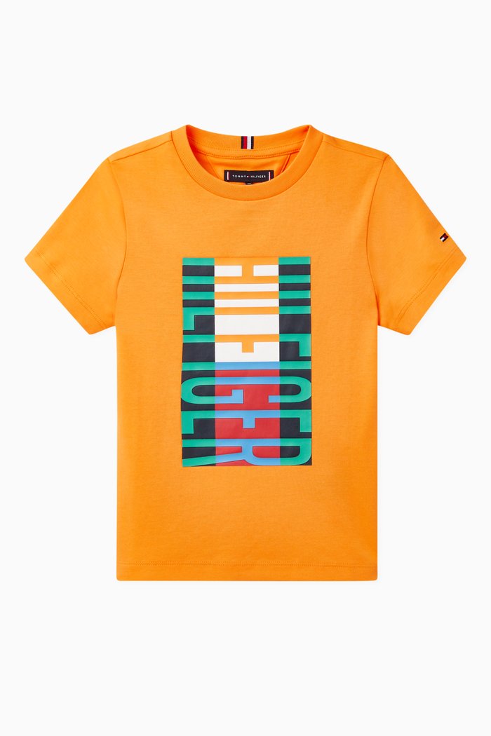 

Fun Flag Cotton T-Shirt, Orange