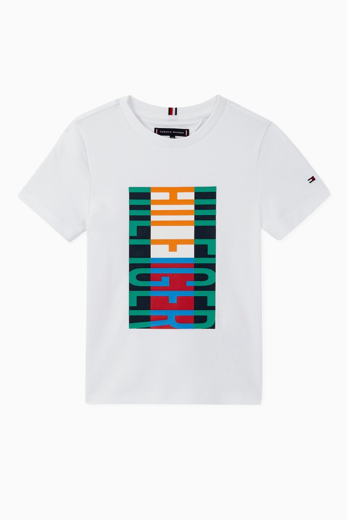 

Fun Flag Cotton T-Shirt, White