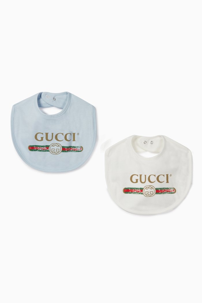 

Logo Cotton Bib, Set of 2, Multicolour