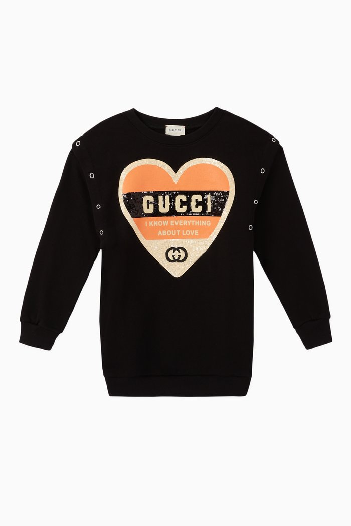 

Heart Logo Sweatshirt, Black