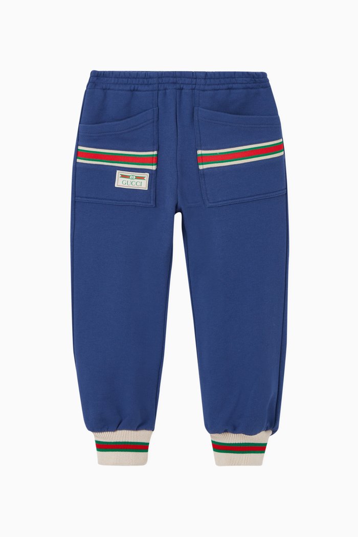 

Web Cotton Jogging Pants, Blue