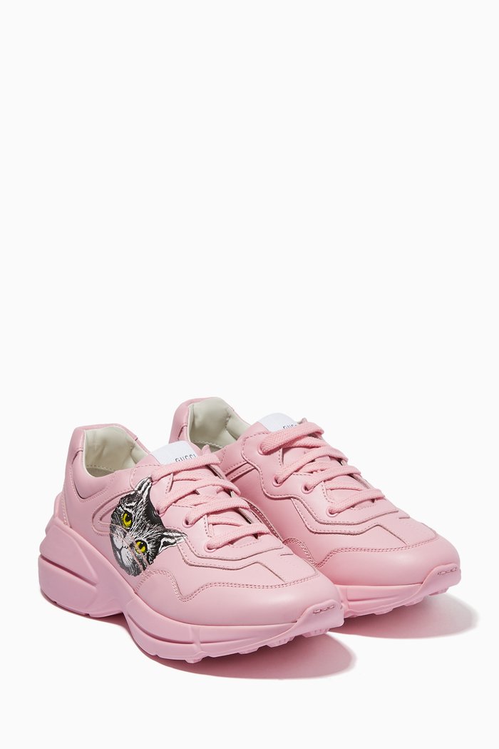 

Mystic Cat Rhyton Sneakers in Leather, Pink