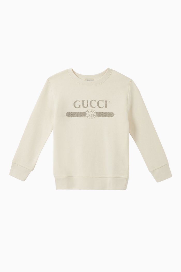 

Faded Logo Sweatshirt, White