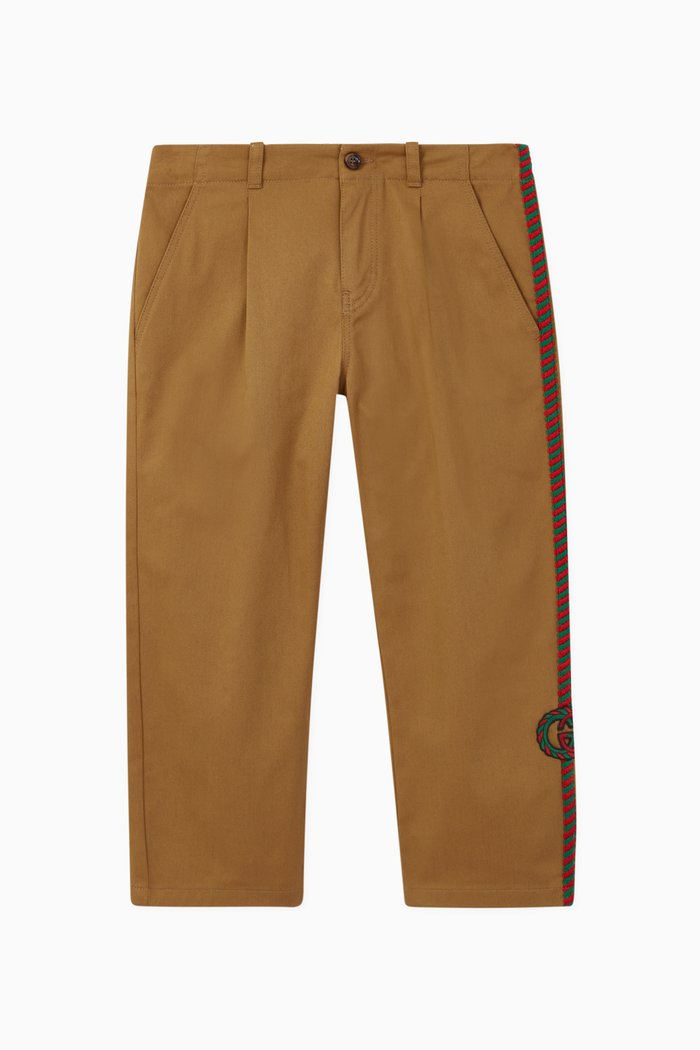 

Web Stripe Pants, Neutral