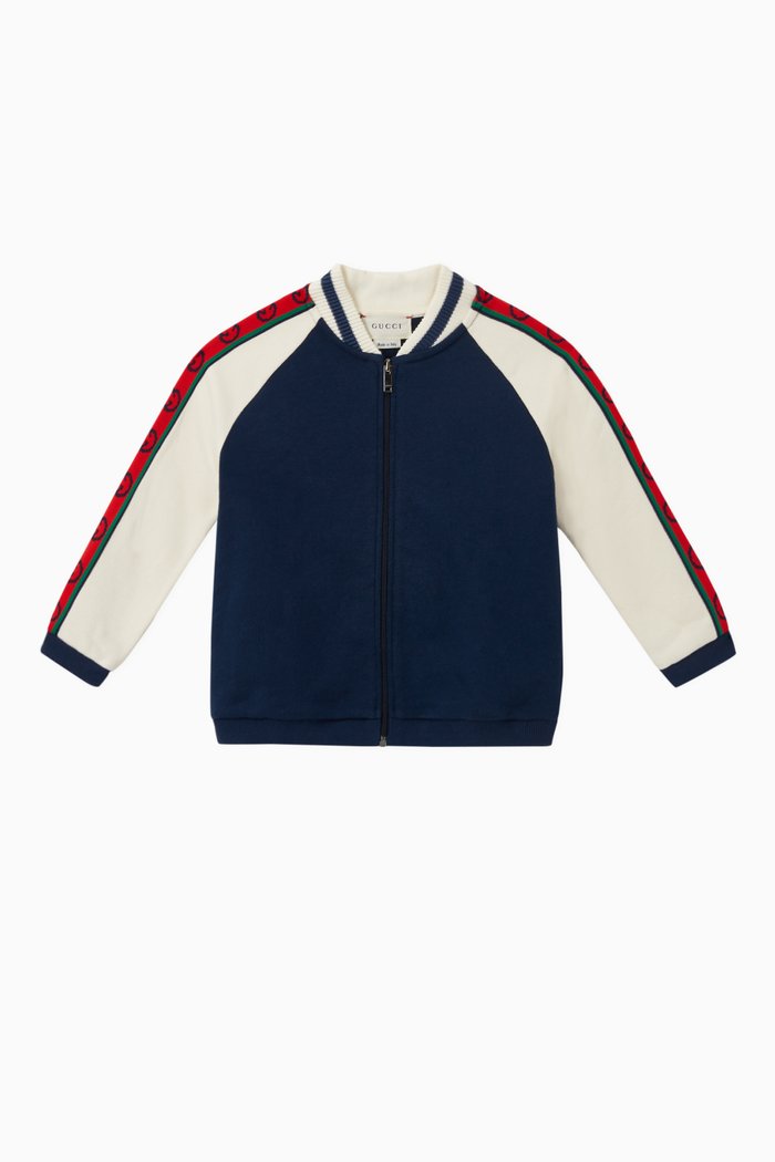 Interlocking G Cotton Sweatshirt, Blue