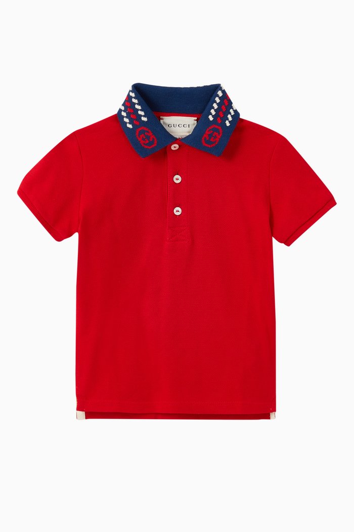 

GG Polo T-Shirt, Red