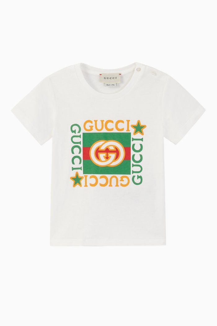 

Logo Print Cotton T-Shirt, White