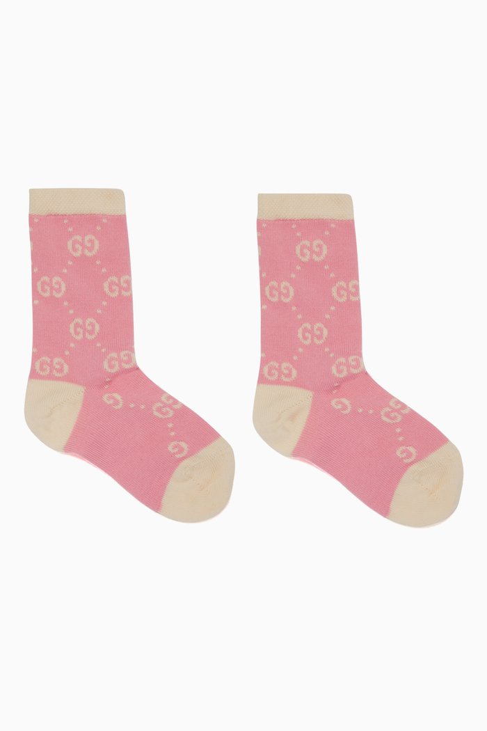 

GG Socks in Cotton, Pink