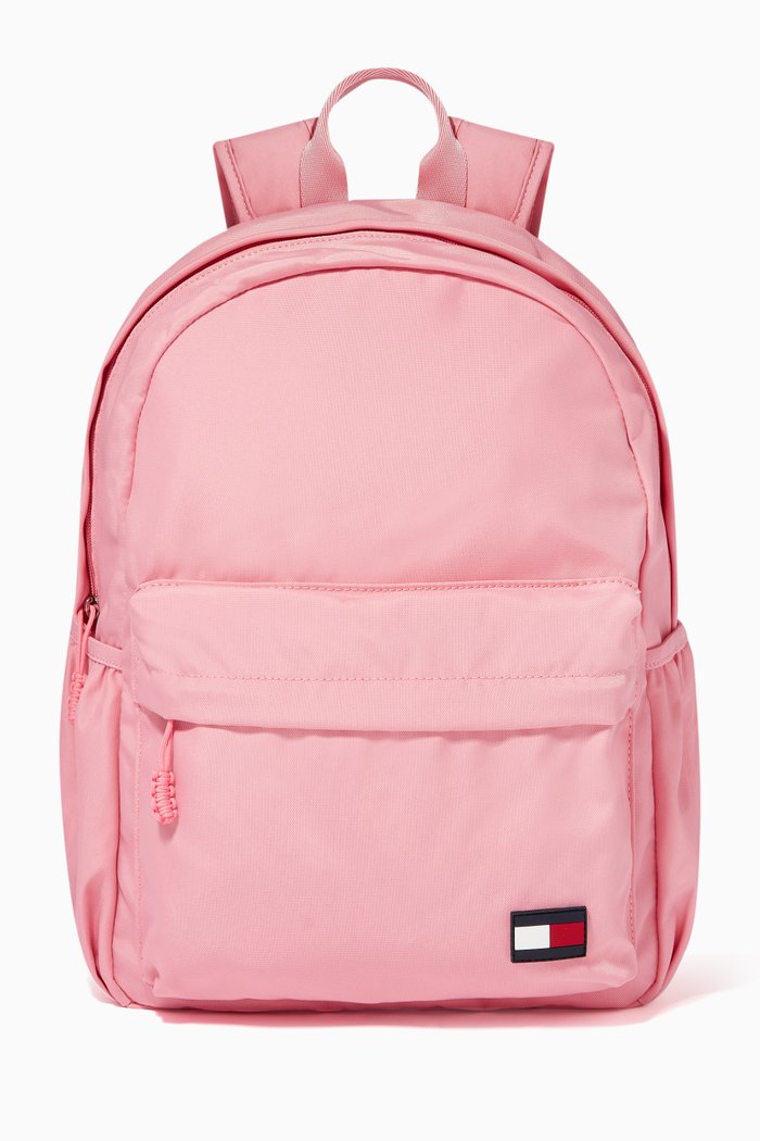 

Tommy Flag Patch Backpack in Recycled Polyester, Pink