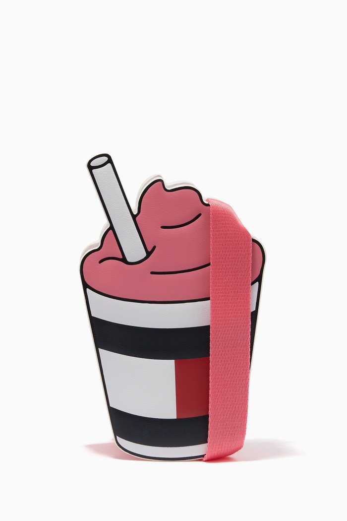 

Milkshake Cutout Crossbody Bag, Pink